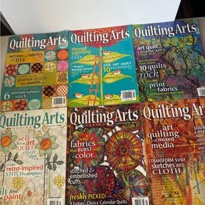 A lot of six quilting arts magazines, 2009